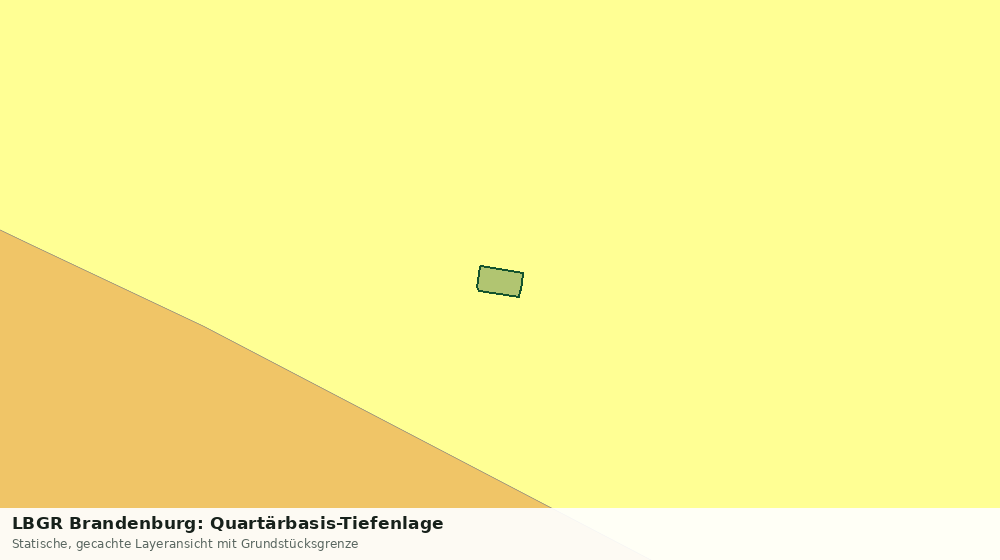 Statische Kartenansicht: LBGR Brandenburg: Quartärbasis-Tiefenlage