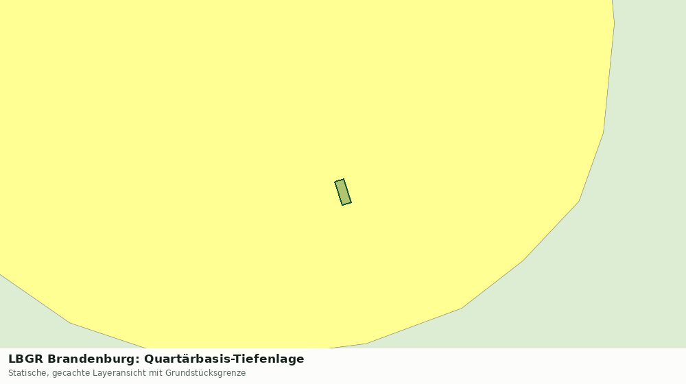 Statische Kartenansicht: LBGR Brandenburg: Quartärbasis-Tiefenlage