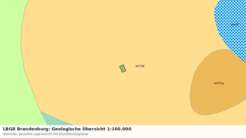 Statische Kartenansicht: LBGR Brandenburg: Geologische Übersicht 1:100.000