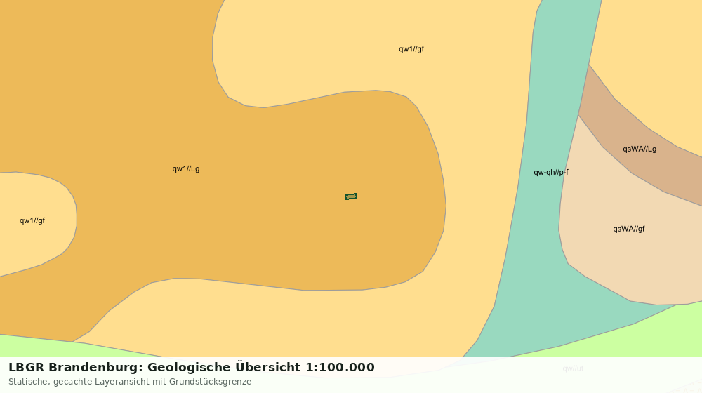 Statische Kartenansicht: LBGR Brandenburg: Geologische Übersicht 1:100.000