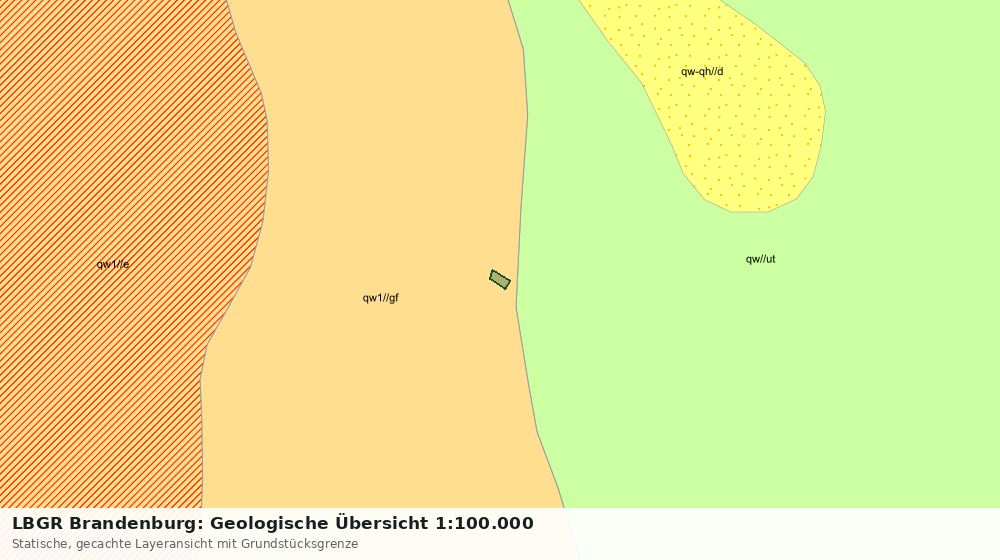 Statische Kartenansicht: LBGR Brandenburg: Geologische Übersicht 1:100.000