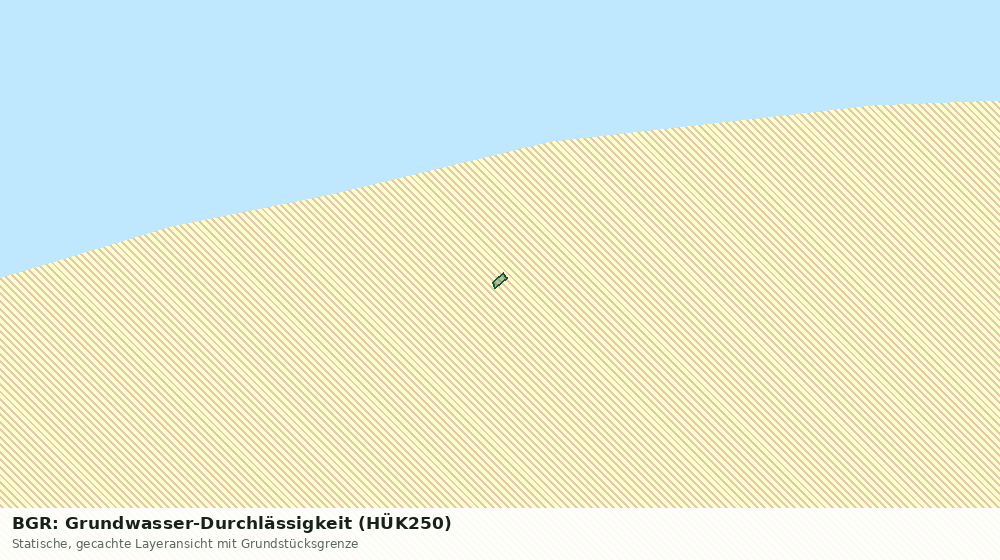 Statische Kartenansicht: BGR: Grundwasser-Durchlässigkeit (HÜK250)