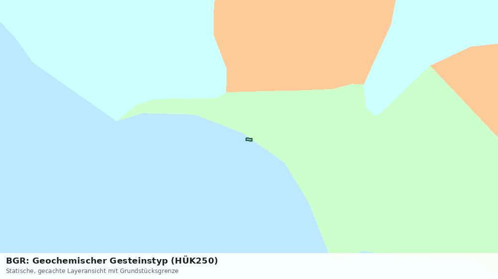 Statische Kartenansicht: BGR: Geochemischer Gesteinstyp (HÜK250)