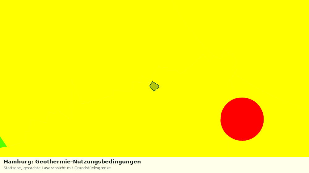 Statische Kartenansicht: Hamburg: Geothermie-Nutzungsbedingungen