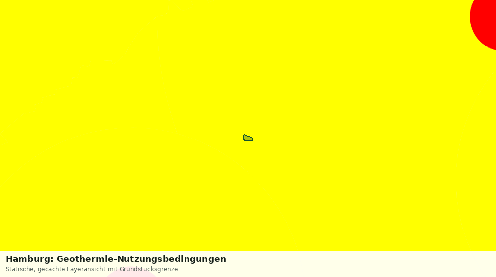 Statische Kartenansicht: Hamburg: Geothermie-Nutzungsbedingungen