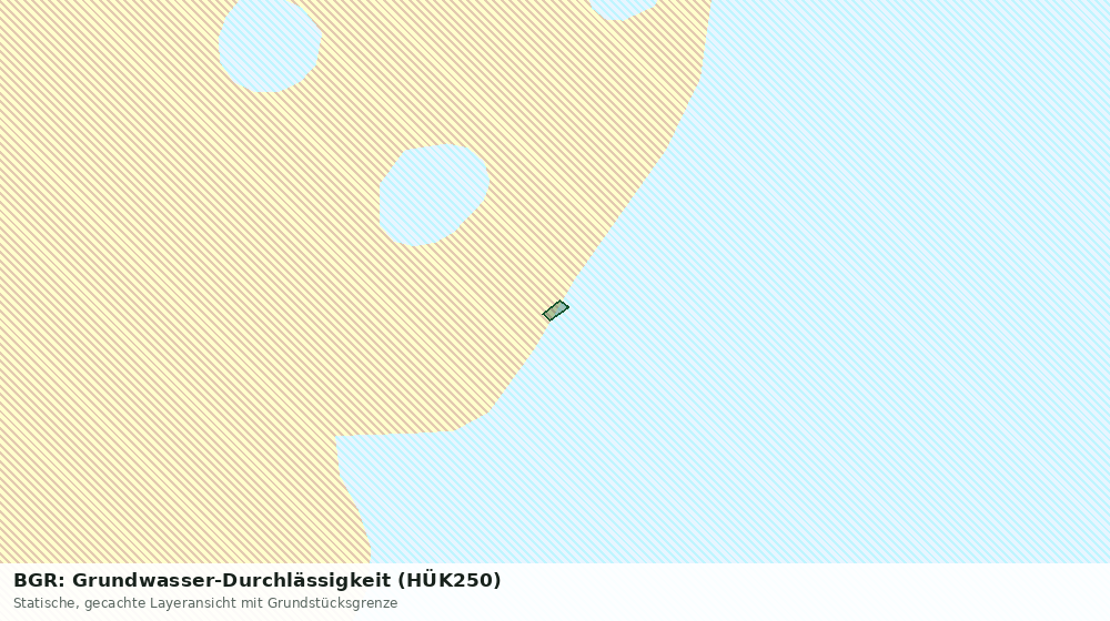 Statische Kartenansicht: BGR: Grundwasser-Durchlässigkeit (HÜK250)