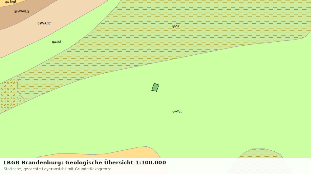 Statische Kartenansicht: LBGR Brandenburg: Geologische Übersicht 1:100.000