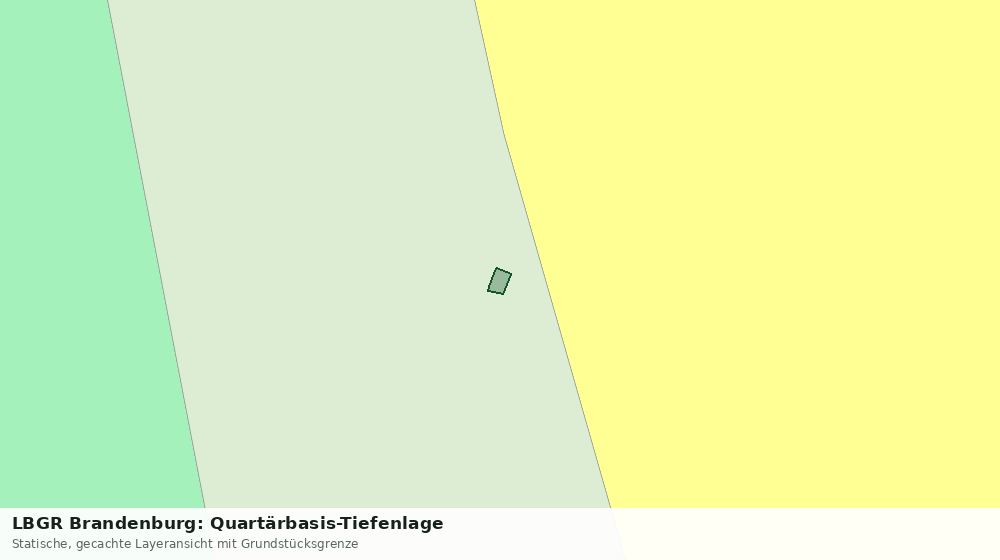 Statische Kartenansicht: LBGR Brandenburg: Quartärbasis-Tiefenlage