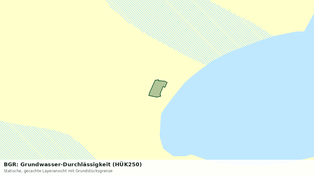 Statische Kartenansicht: BGR: Grundwasser-Durchlässigkeit (HÜK250)