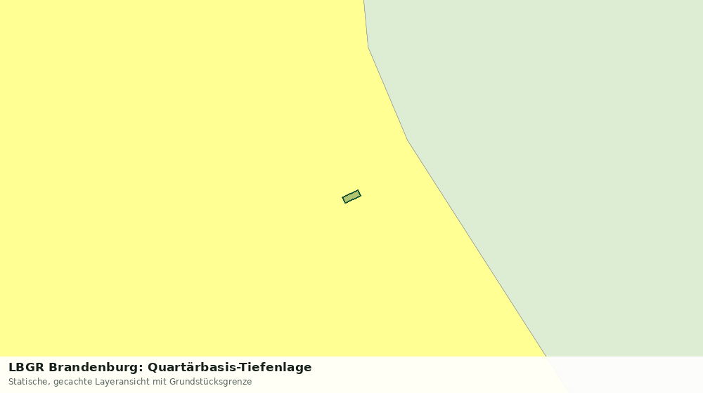 Statische Kartenansicht: LBGR Brandenburg: Quartärbasis-Tiefenlage