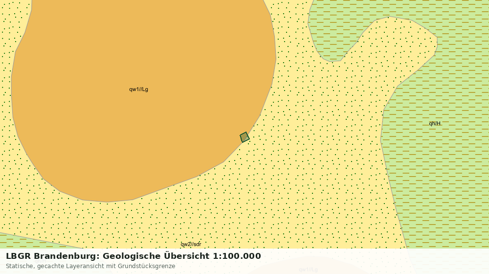 Statische Kartenansicht: LBGR Brandenburg: Geologische Übersicht 1:100.000