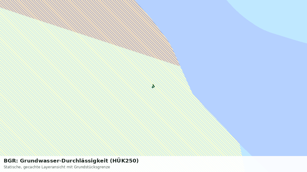 Statische Kartenansicht: BGR: Grundwasser-Durchlässigkeit (HÜK250)