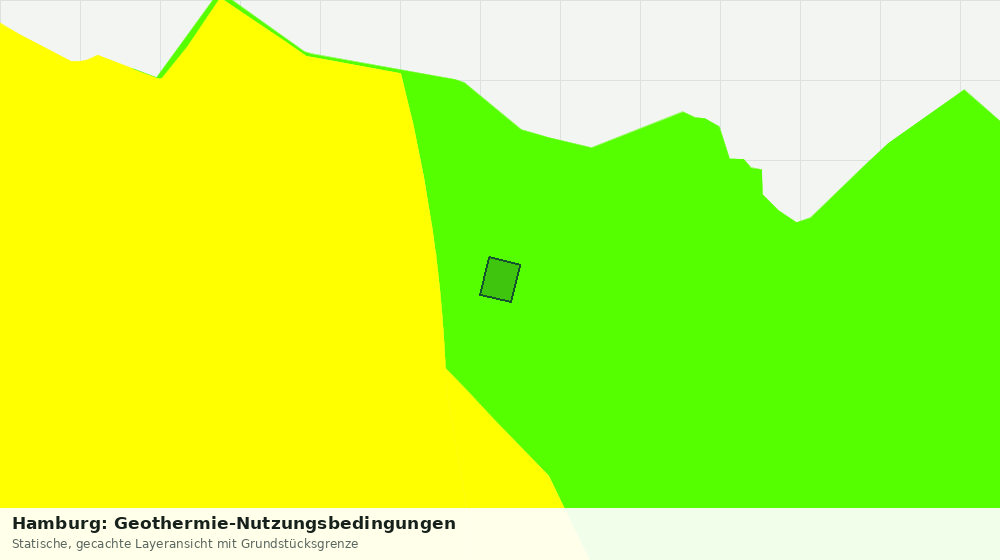 Statische Kartenansicht: Hamburg: Geothermie-Nutzungsbedingungen