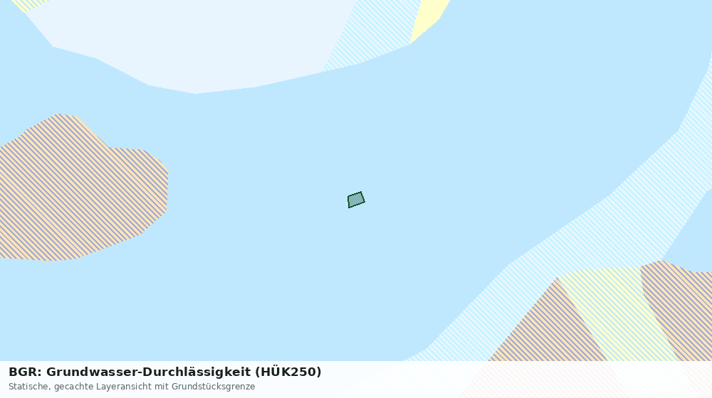Statische Kartenansicht: BGR: Grundwasser-Durchlässigkeit (HÜK250)