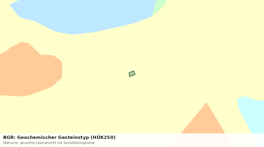 Statische Kartenansicht: BGR: Geochemischer Gesteinstyp (HÜK250)