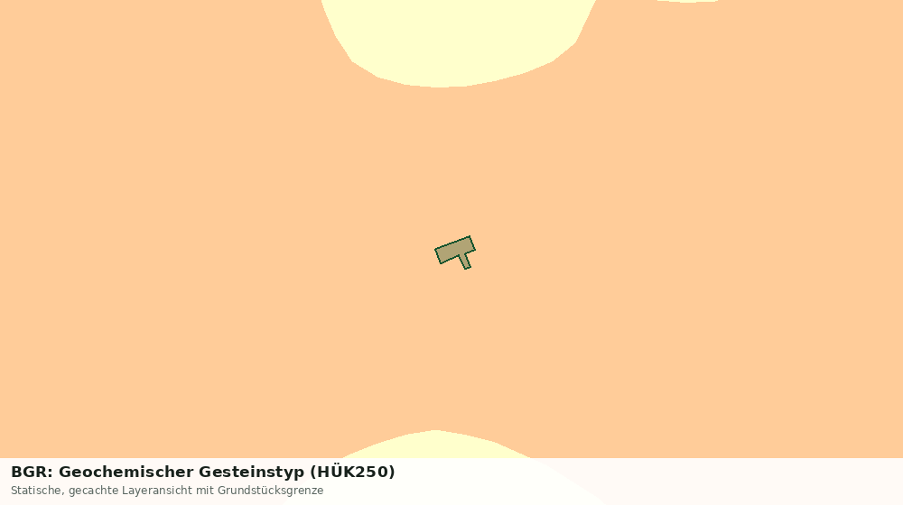 Statische Kartenansicht: BGR: Geochemischer Gesteinstyp (HÜK250)