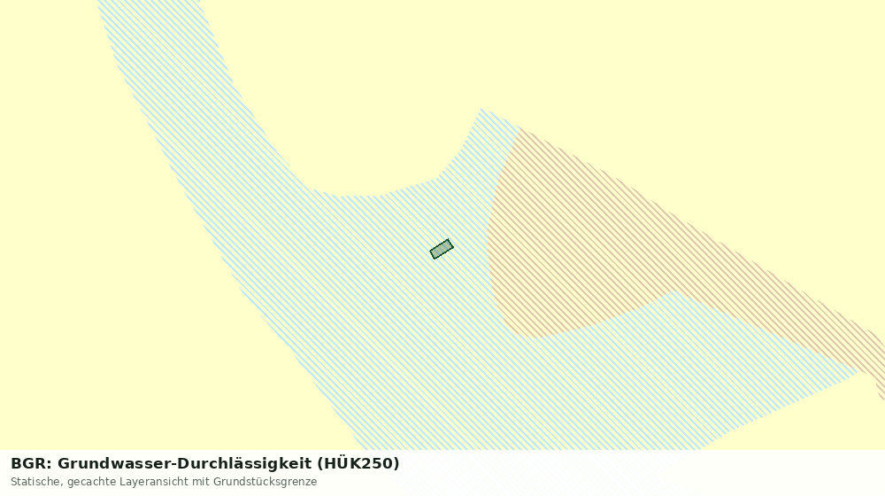 Statische Kartenansicht: BGR: Grundwasser-Durchlässigkeit (HÜK250)