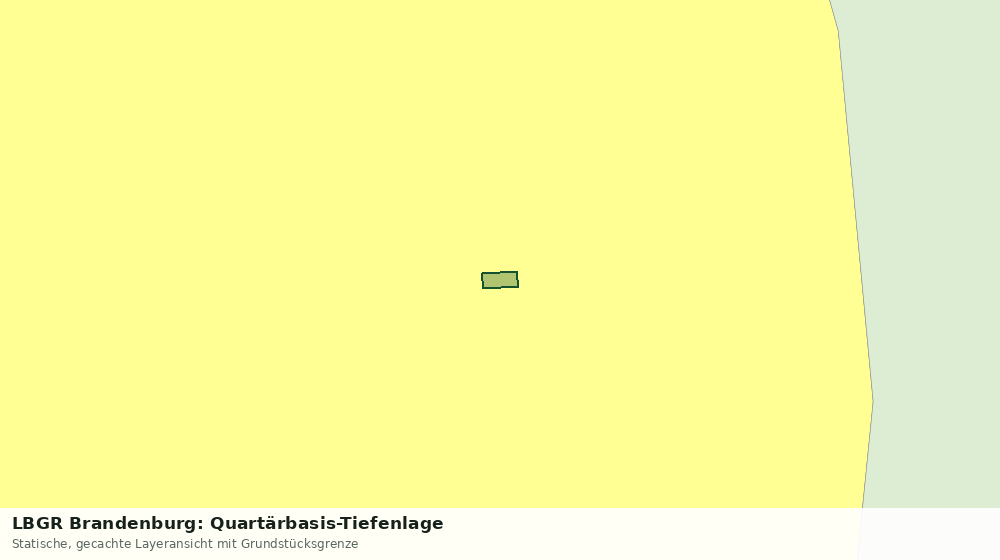 Statische Kartenansicht: LBGR Brandenburg: Quartärbasis-Tiefenlage