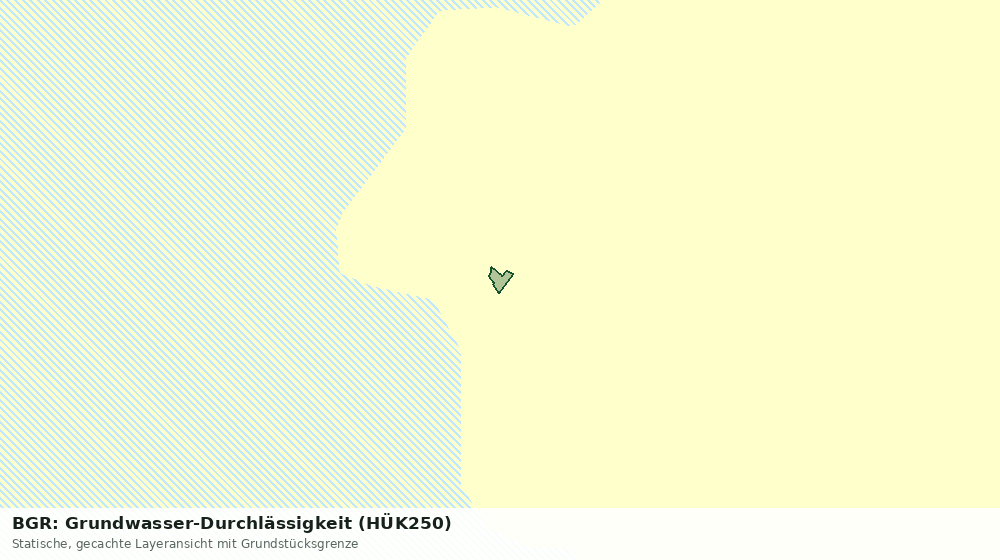 Statische Kartenansicht: BGR: Grundwasser-Durchlässigkeit (HÜK250)