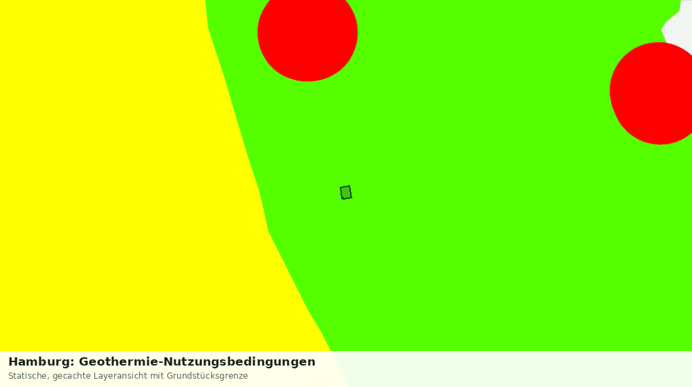 Statische Kartenansicht: Hamburg: Geothermie-Nutzungsbedingungen