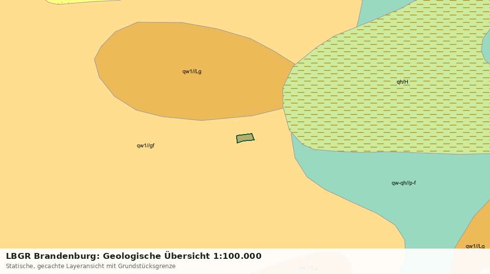 Statische Kartenansicht: LBGR Brandenburg: Geologische Übersicht 1:100.000