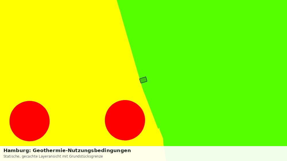 Statische Kartenansicht: Hamburg: Geothermie-Nutzungsbedingungen