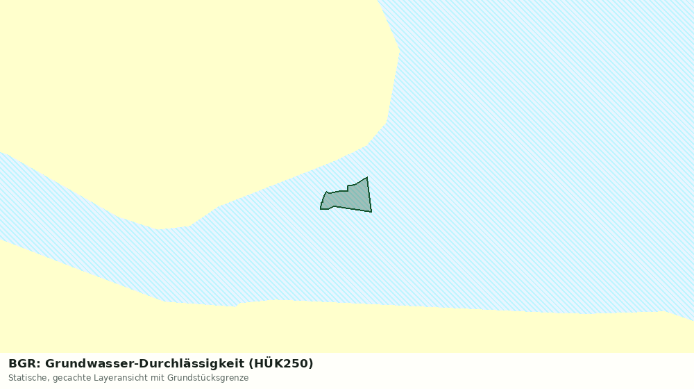 Statische Kartenansicht: BGR: Grundwasser-Durchlässigkeit (HÜK250)