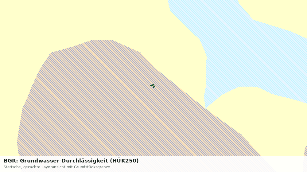 Statische Kartenansicht: BGR: Grundwasser-Durchlässigkeit (HÜK250)