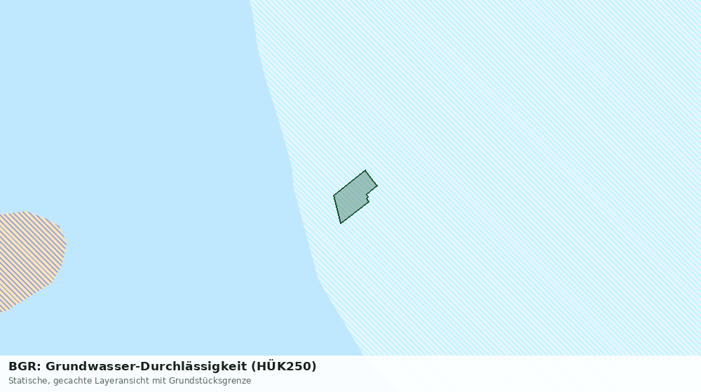 Statische Kartenansicht: BGR: Grundwasser-Durchlässigkeit (HÜK250)