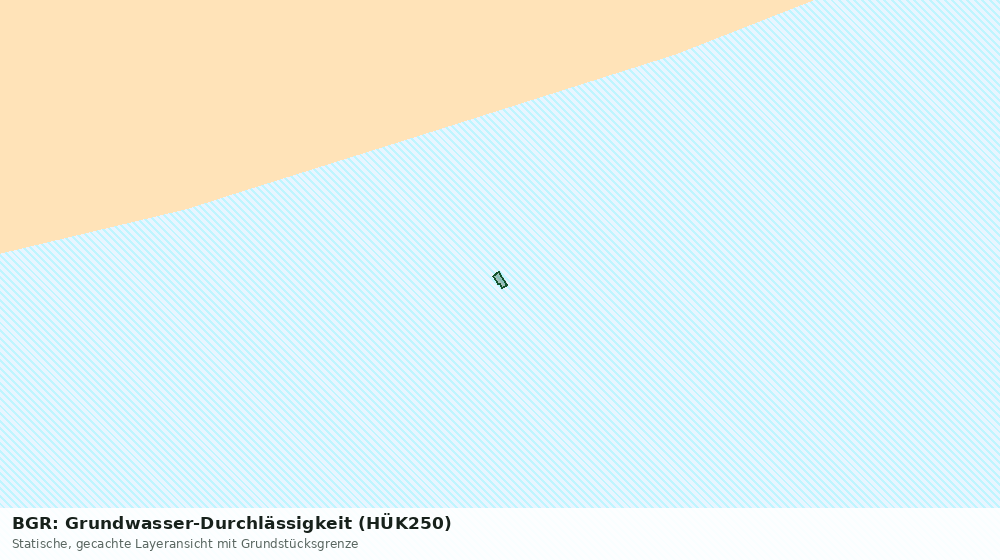 Statische Kartenansicht: BGR: Grundwasser-Durchlässigkeit (HÜK250)