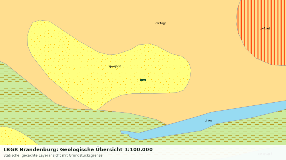 Statische Kartenansicht: LBGR Brandenburg: Geologische Übersicht 1:100.000