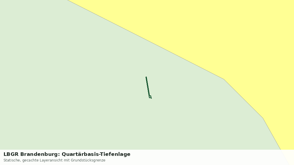 Statische Kartenansicht: LBGR Brandenburg: Quartärbasis-Tiefenlage