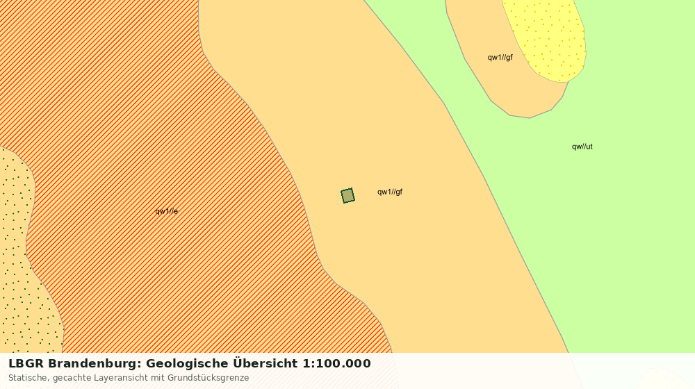 Statische Kartenansicht: LBGR Brandenburg: Geologische Übersicht 1:100.000