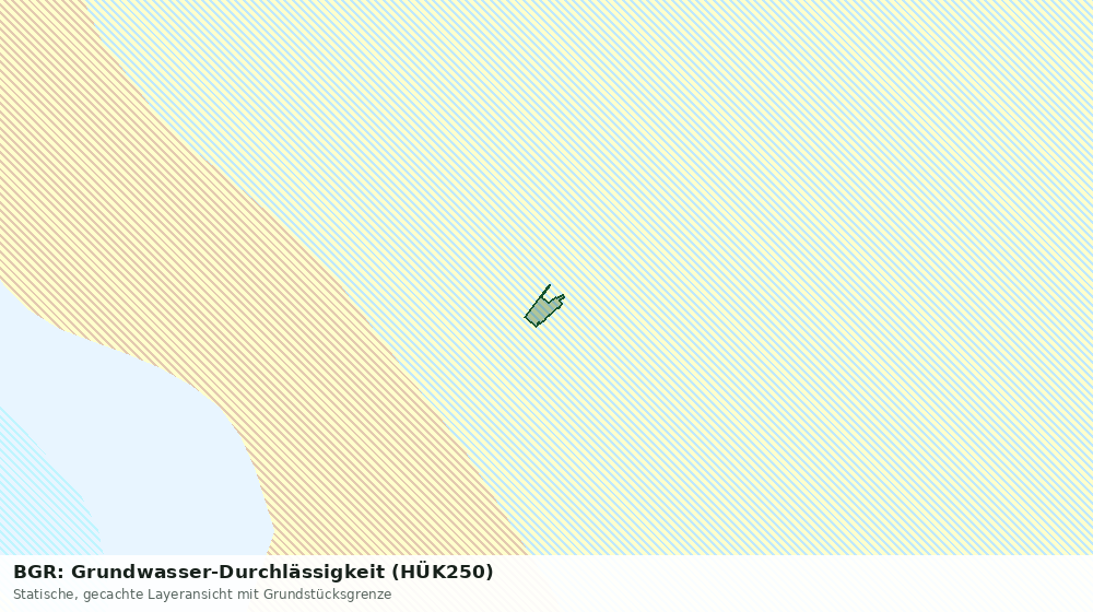 Statische Kartenansicht: BGR: Grundwasser-Durchlässigkeit (HÜK250)