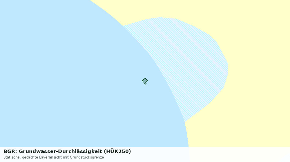 Statische Kartenansicht: BGR: Grundwasser-Durchlässigkeit (HÜK250)