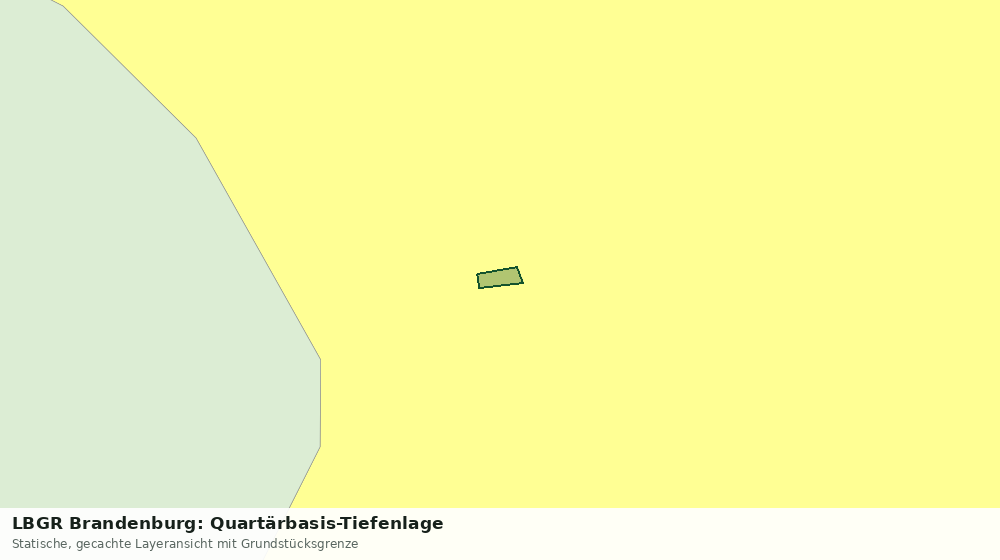 Statische Kartenansicht: LBGR Brandenburg: Quartärbasis-Tiefenlage