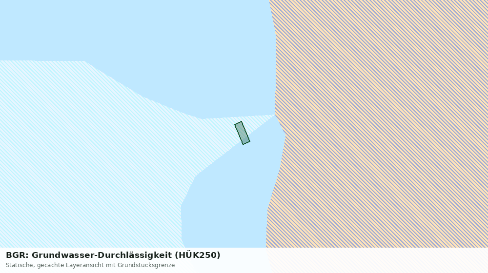 Statische Kartenansicht: BGR: Grundwasser-Durchlässigkeit (HÜK250)