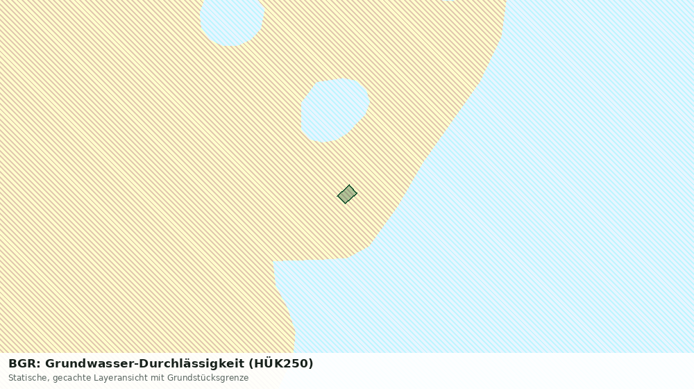 Statische Kartenansicht: BGR: Grundwasser-Durchlässigkeit (HÜK250)