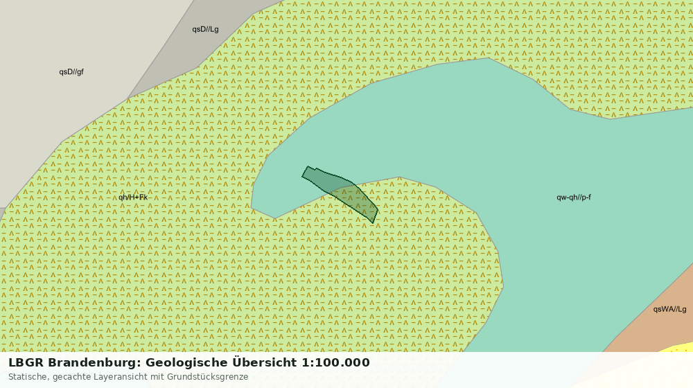 Statische Kartenansicht: LBGR Brandenburg: Geologische Übersicht 1:100.000