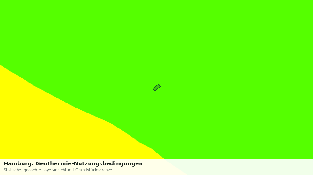 Statische Kartenansicht: Hamburg: Geothermie-Nutzungsbedingungen