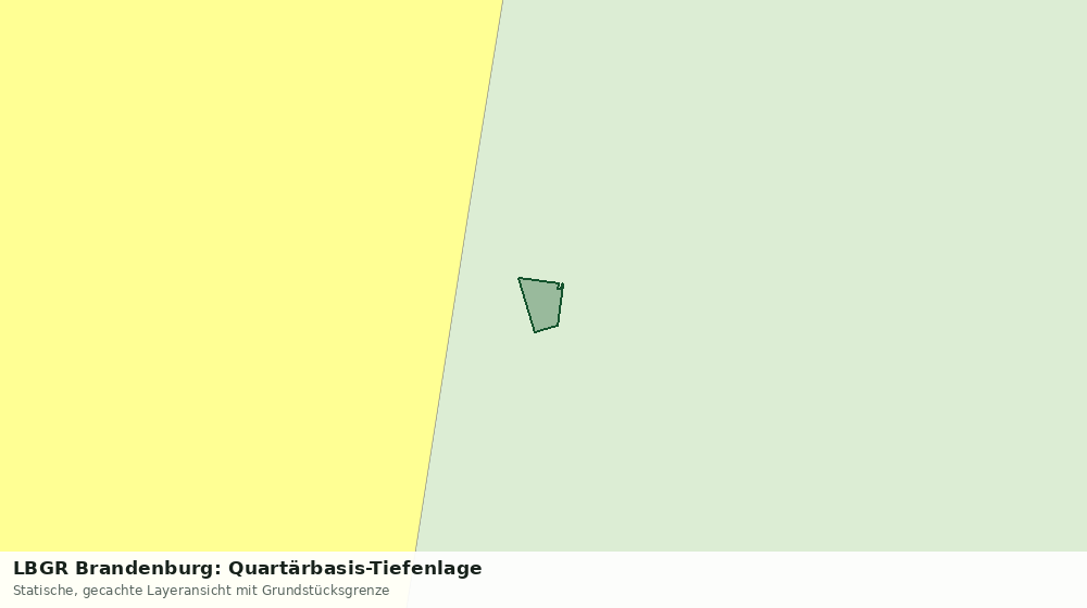 Statische Kartenansicht: LBGR Brandenburg: Quartärbasis-Tiefenlage