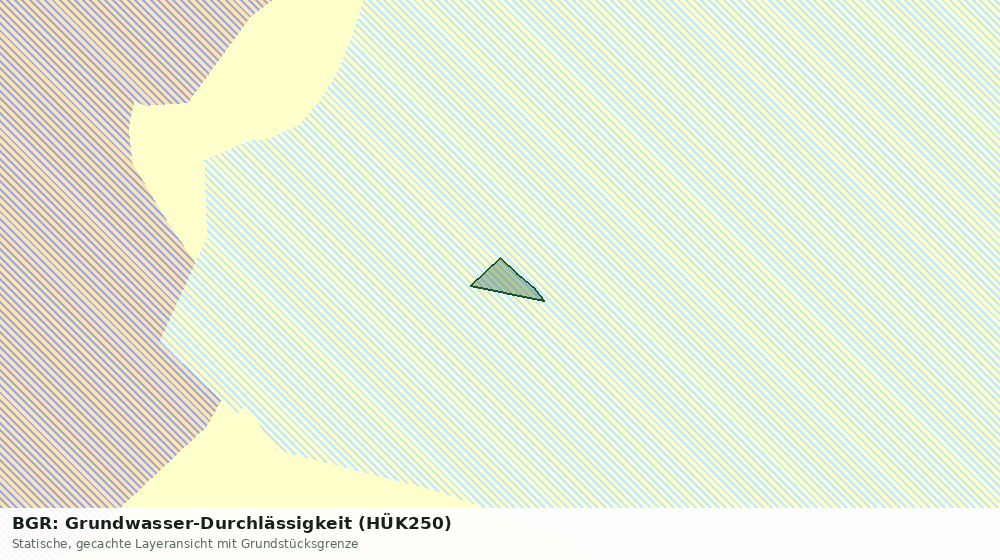 Statische Kartenansicht: BGR: Grundwasser-Durchlässigkeit (HÜK250)