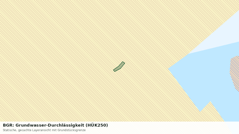 Statische Kartenansicht: BGR: Grundwasser-Durchlässigkeit (HÜK250)