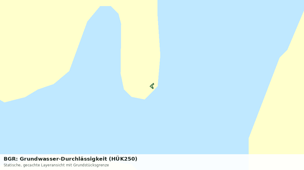 Statische Kartenansicht: BGR: Grundwasser-Durchlässigkeit (HÜK250)