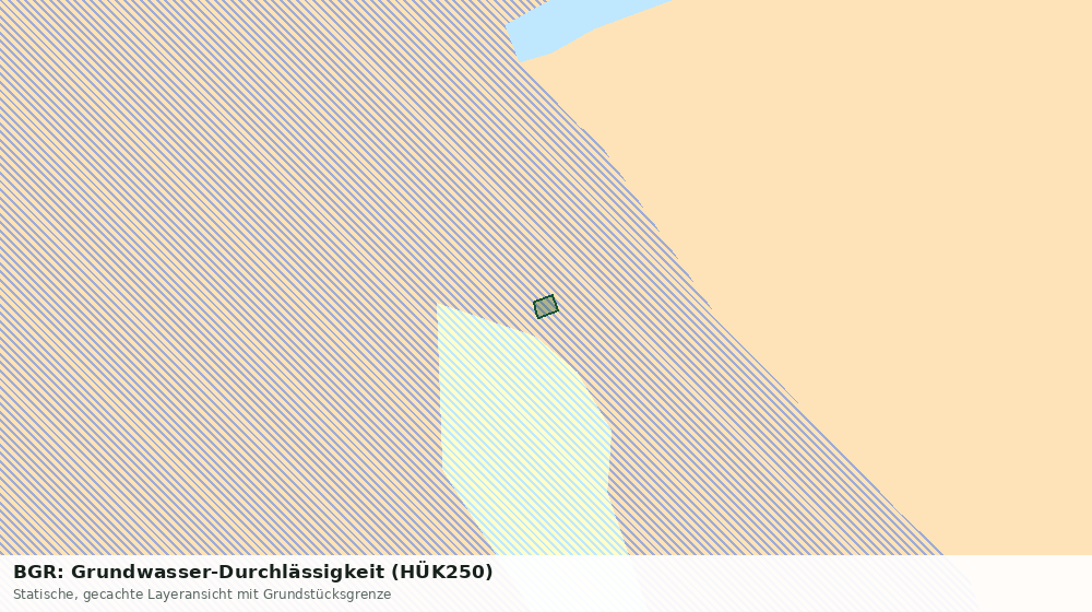 Statische Kartenansicht: BGR: Grundwasser-Durchlässigkeit (HÜK250)