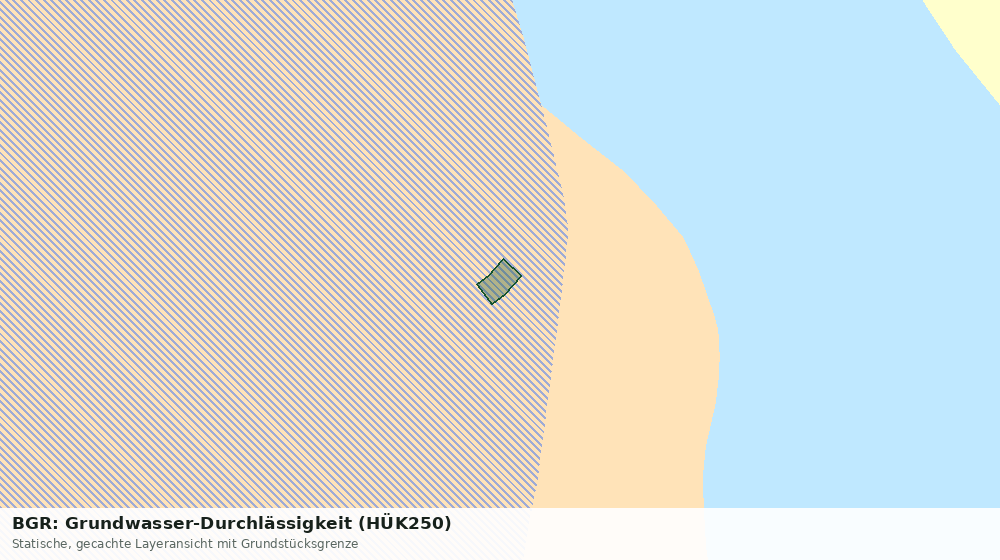 Statische Kartenansicht: BGR: Grundwasser-Durchlässigkeit (HÜK250)