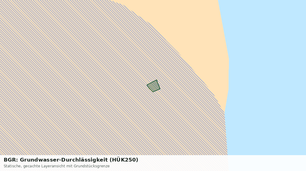 Statische Kartenansicht: BGR: Grundwasser-Durchlässigkeit (HÜK250)