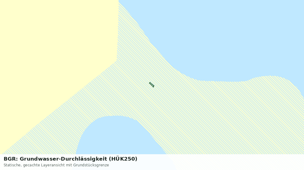Statische Kartenansicht: BGR: Grundwasser-Durchlässigkeit (HÜK250)
