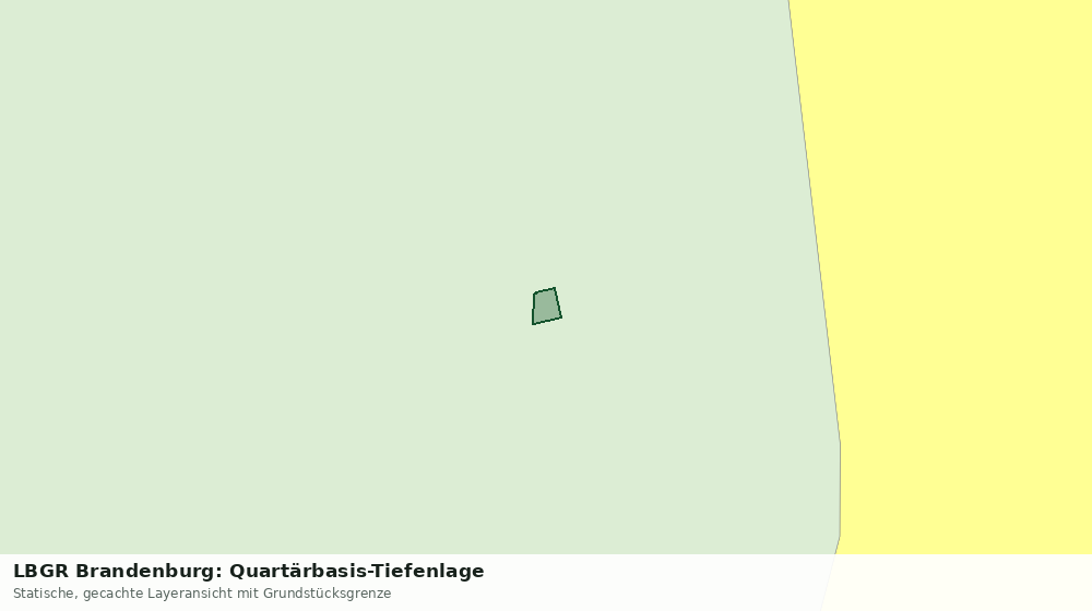 Statische Kartenansicht: LBGR Brandenburg: Quartärbasis-Tiefenlage