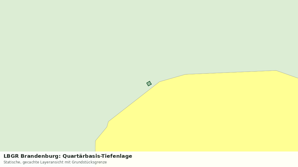 Statische Kartenansicht: LBGR Brandenburg: Quartärbasis-Tiefenlage